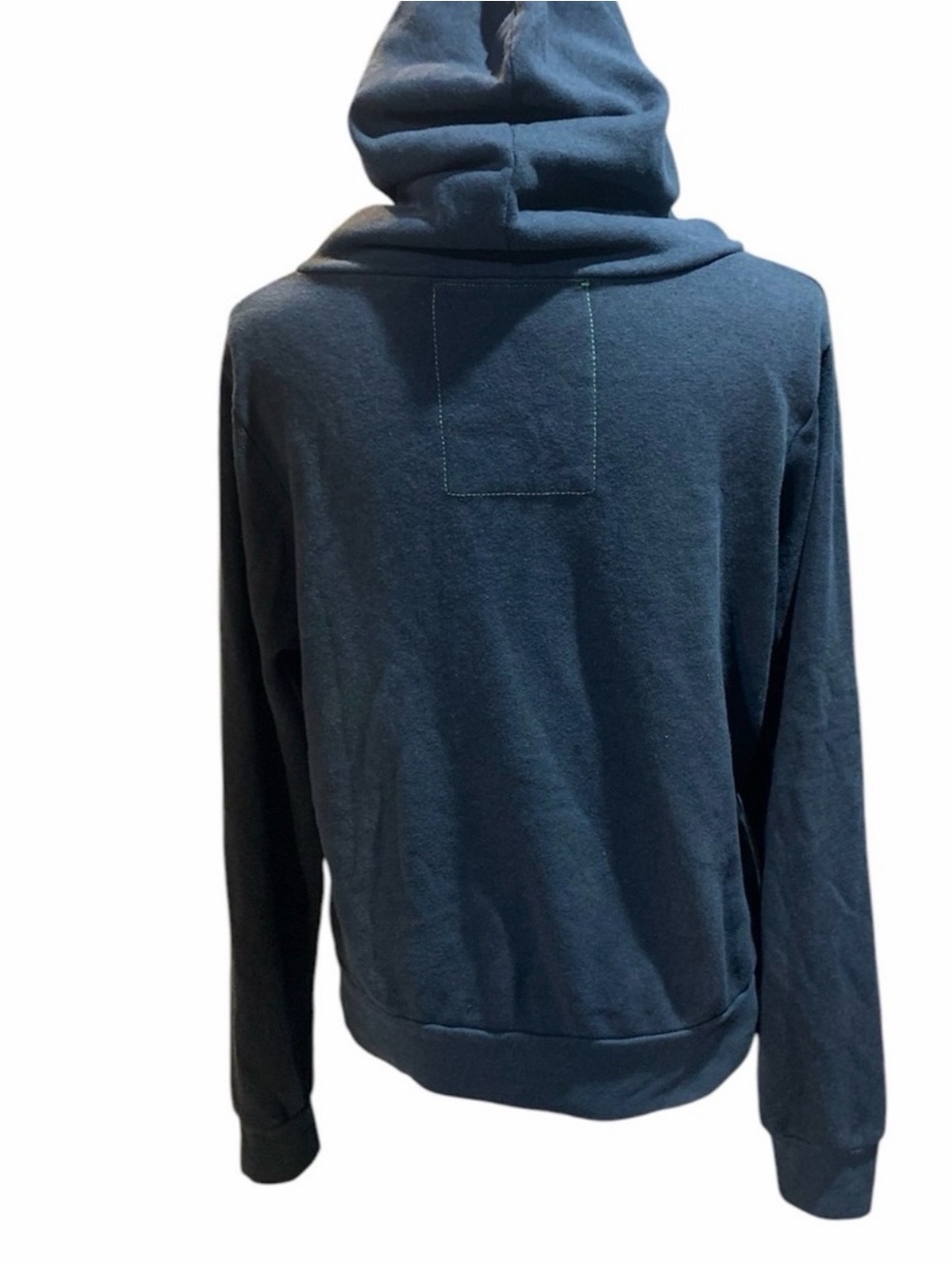 Aviator Nation Rainbow Charcoal Gray Hoodie Zip Up Sweatshirt Medium Boho - Picture 5 of 11
